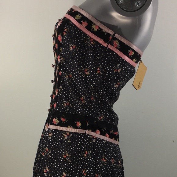 Ted Baker Strapless Dress with Lace and Flowers - Picture 4 of 8